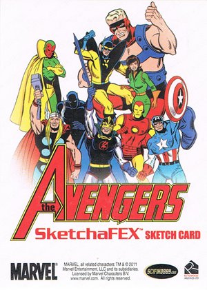 Rittenhouse Archives Marvel Greatest Heroes Sketch Card  Darren Chandler