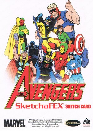 Rittenhouse Archives Marvel Greatest Heroes Sketch Card  Jon Hughes