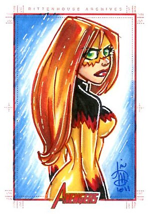 Rittenhouse Archives Marvel Greatest Heroes Sketch Card  Arie Monroe
