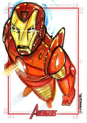 Rittenhouse Archives Marvel Greatest Heroes Sketch Card  Brian Shearer
