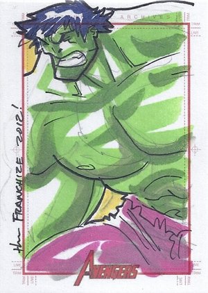 Rittenhouse Archives Marvel Greatest Heroes Sketch Card  Jerry Gaylord