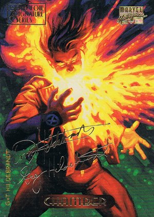 Fleer Marvel Masterpieces Gold-Signature Base Card 23 Chamber