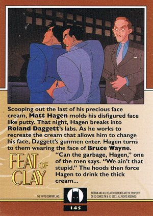 Topps Batman: The Animated Series 2 Base Card 145 Scooping out the last of his precious fa