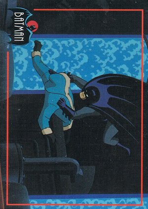 Topps Batman: The Animated Series 2 Base Card 137 Batman reaches street level and pounces