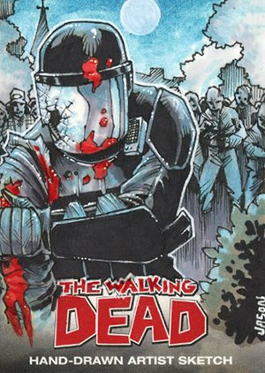 Cryptozoic The Walking Dead Comic Book Sketch Card  Jason Keith Phillips