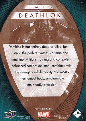 Upper Deck Marvel Beginnings Series II Marvel Prime Micromotion Card M-14 Deathlok