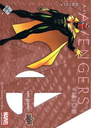 Upper Deck Marvel Beginnings Series II Die-Cut Avengers Card A-41 Vision