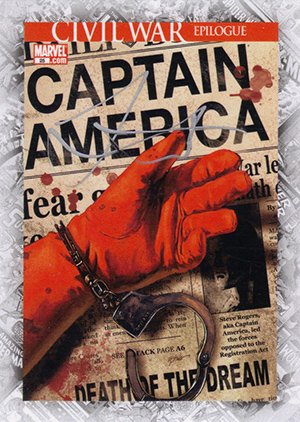 Upper Deck Marvel Beginnings Series II Break Through Autograph Card B-80 Captain America Vol 5 #25