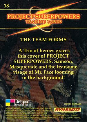 Breygent Marketing Project Superpowers Base Card 18 The Team Forms