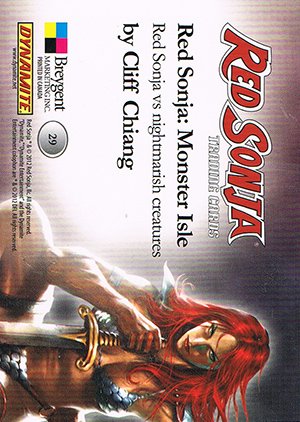 Breygent Marketing Red Sonja Base Card 29 Red Sonja vs nightmarish creatures
