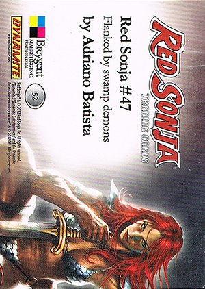 Breygent Marketing Red Sonja Base Card 52 Flanked by swamp demons
