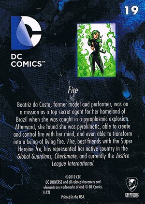 Cryptozoic DC: The New 52 Parallel Foil Set 19 Fire