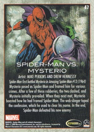 Rittenhouse Archives Spider-Man Archives Base Card 47 Spider-Man vs. Mysterio