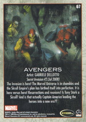 Rittenhouse Archives Spider-Man Archives Base Card 67 Avengers