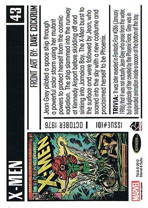Rittenhouse Archives Marvel Bronze Age Parallel Card 43 X-Men #101