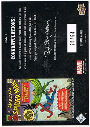 Upper Deck Marvel Beginnings Series III Ultimate Panel Focus Card UM-11 The Amazing Spider-Man #7 (54)