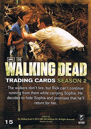 Cryptozoic The Walking Dead Season 2 Base Card 15 A Tough Choice