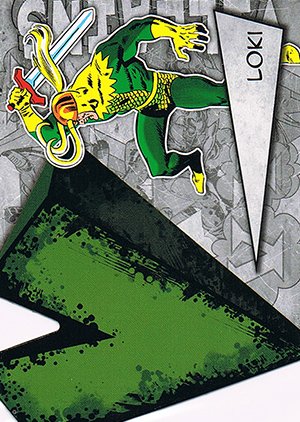 Upper Deck Marvel Beginnings Series III Die-Cut Villains Card V-23 Loki