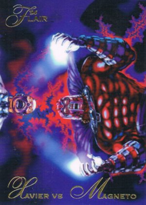 Fleer Marvel Annual Flair '94 Base Card 121 Xavier vs Magneto