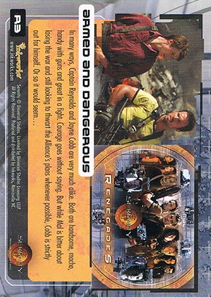 Inkworks Serenity Renegades Puzzle Card R3 Armed and Dangerous