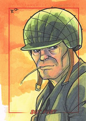 Rittenhouse Archives Sgt. Fury and His Howling Commandos Sketch Card  Rich Molinelli