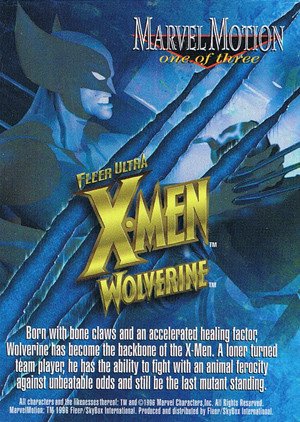 Fleer/Skybox X-Men: Fleer Ultra Wolverine Mirage Card one MarvelMotion
