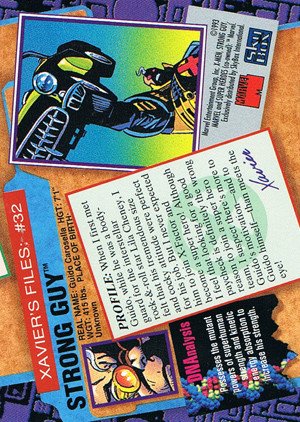 SkyBox X-Men: Series 2 Base Card 32 Strong Guy