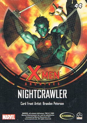 Rittenhouse Archives X-Men Archives Base Card 44 Nightcrawler