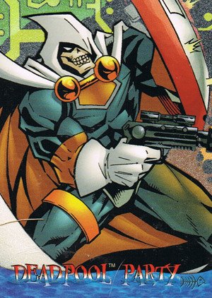 Fleer/Skybox X-Men '97 Timelines (Marvel Premium) Deadpool Party Card 5 of 9 Taskmaster