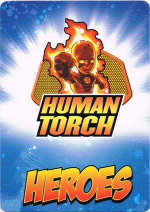 Upper Deck Marvel Super Hero Squad Base Card 11 Human Torch
