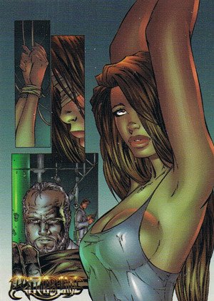 Dynamic Forces Witchblade Millennium Base Card 12 Trapped in Rio by the underground DNA mangler