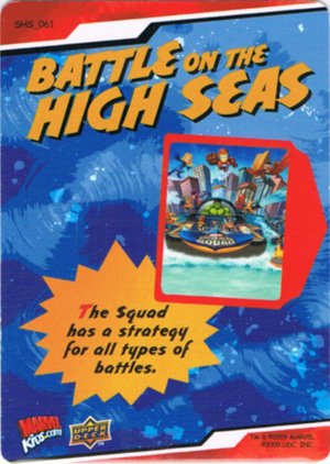 Upper Deck Marvel Super Hero Squad Base Card 61 Battle on the High Seas