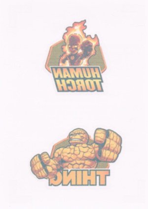 Upper Deck Marvel Super Hero Squad Tattoos 2 Human Torch/Thing