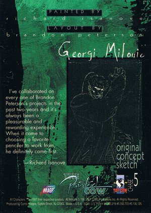 Comic Images Top Cow Showcase: The Painted Cow Chromium Card Chase 5 Georgi Milovic