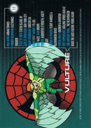 Fleer/Skybox Marvel Motion Base Card 17 Vulture
