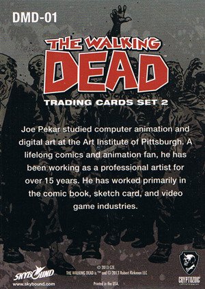 Cryptozoic The Walking Dead Comic Book Series 2 Preview Binder Exclusive Card DMD-01 Rick Grimes as portrayed by Joe Pekar