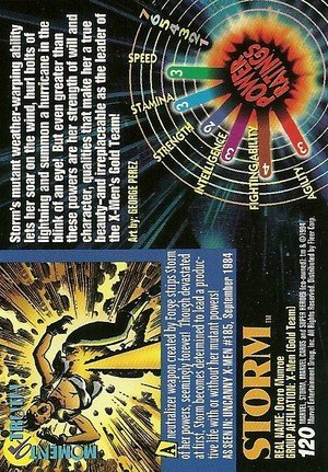 Fleer Marvel Universe V Base Card 120 Storm