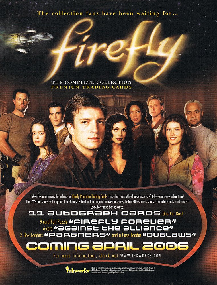 Inkworks Firefly: The Complete Collection   Dealer Sell Sheet