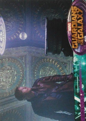 Upper Deck Guardians of the Galaxy Full Bleed Base Card 6 Peter Quill finds a metallic orb with a sacred
