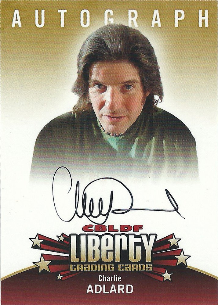 Cryptozoic CBLDF Liberty Trading Cards Autograph Card  Charlie Adlard