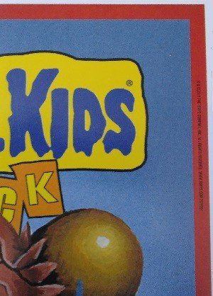 Topps Garbage Pail Kids - Flashback Series 3 Stickers 28b ELLIOT Mess