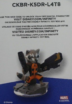 SkyBox Disney Infinity 2.0 Base Card  Rocket Raccoon (Logo)