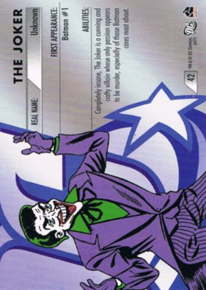 Rittenhouse Archives DC Legacy Gold Parallel Card 42 The Joker