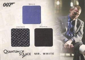 Rittenhouse Archives James Bond Archives Relic Card QC11 Mr. White's Shirt, Jacket & Pants - Triple Costume (625)