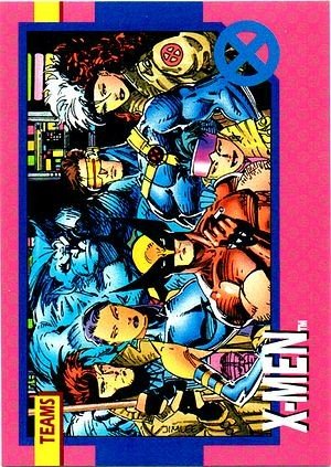 Impel X-Men Series I Base Card 72 X-Men (Blue Strike Force)