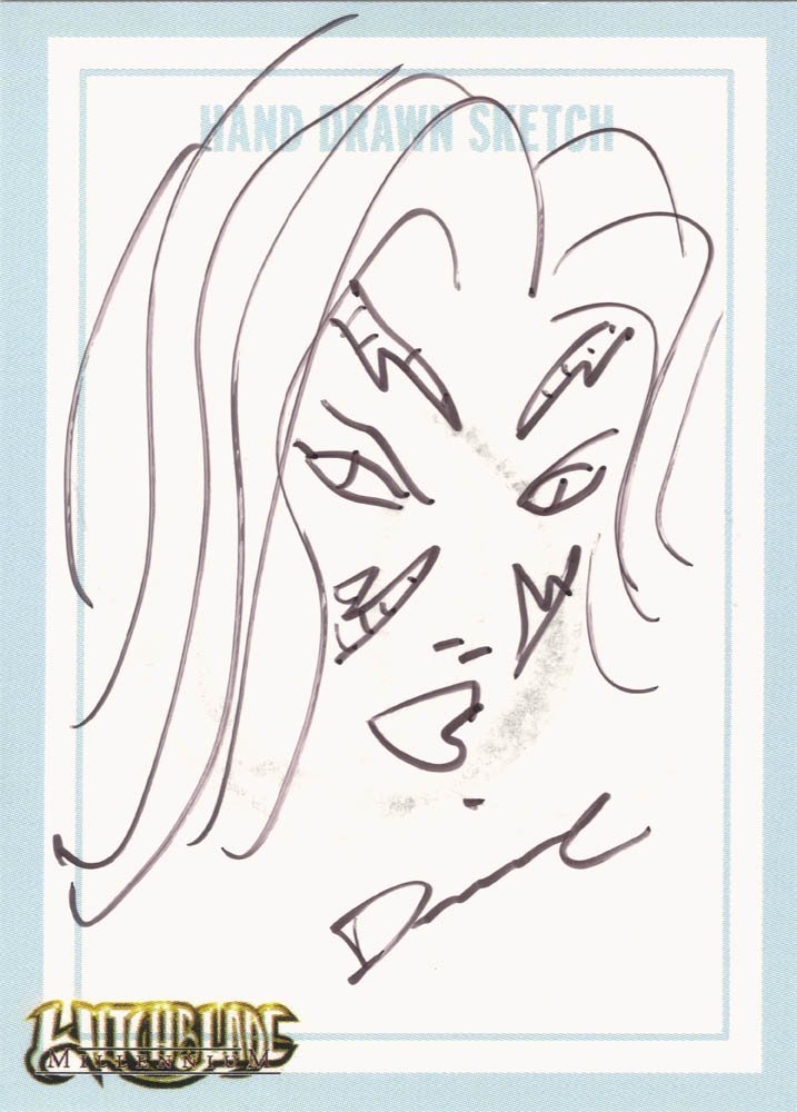 Dynamic Forces Witchblade Millennium Sketch Card  Dorian