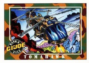 Impel G.I. Joe Series 1 Base Card 10 Tomahawk