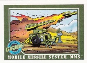 Impel G.I. Joe Series 1 Base Card 59 Mobile Missile System, MMS