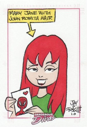 Rittenhouse Archives Marvel Dangerous Divas Sketch Card  Jay Fosgitt