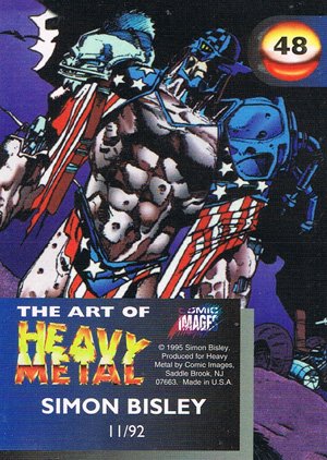 Comic Images The Art of Heavy Metal Base Card 48 11/92